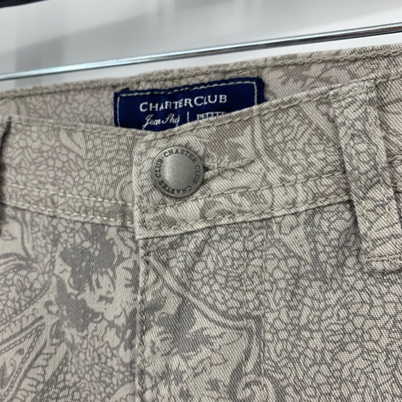 Charter Club Pants Classic Straight Paisley Grey - Picture 9 of 11